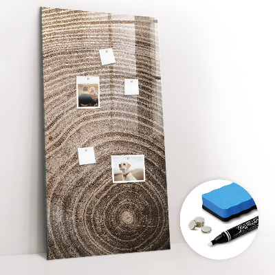 Tableau magnétique déco Grain de bois
