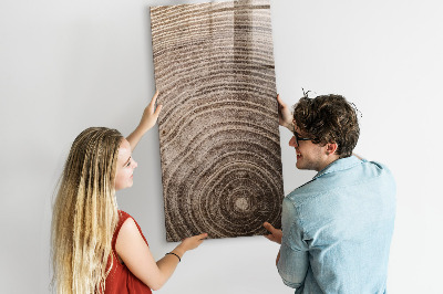 Tableau magnétique déco Grain de bois
