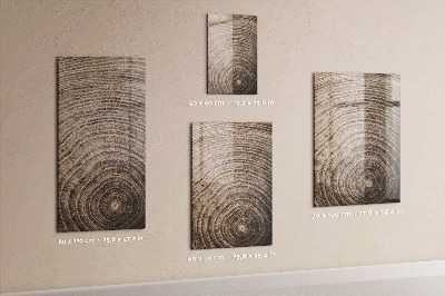 Tableau magnétique déco Grain de bois