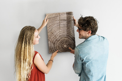 Tableau magnétique déco Grain de bois