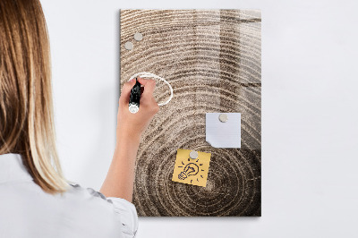 Tableau magnétique déco Grain de bois