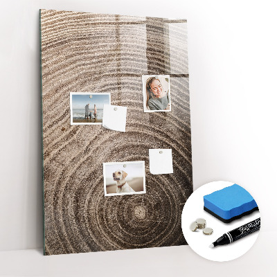 Tableau magnétique déco Grain de bois
