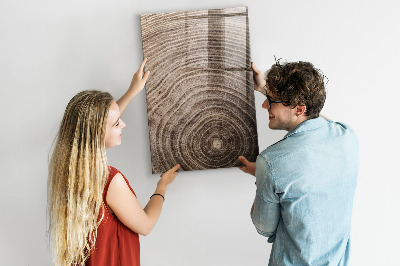 Tableau magnétique déco Grain de bois