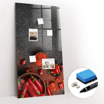 Tableau magnétique effaçable vertical Paprika moulu