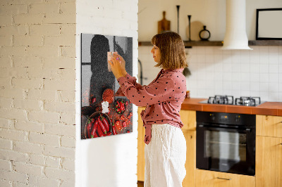 Tableau magnétique effaçable vertical Paprika moulu