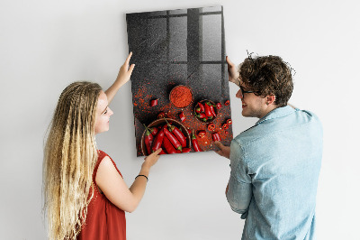 Tableau magnétique effaçable vertical Paprika moulu