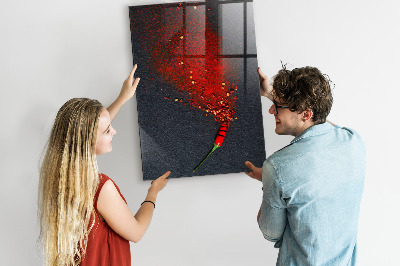 Tableau magnétique déco Poudre de paprika