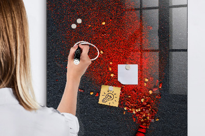 Tableau magnétique déco Poudre de paprika