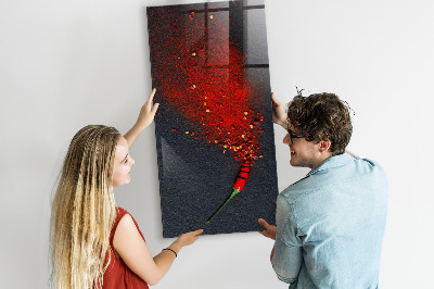 Tableau magnétique déco Poudre de paprika