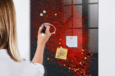 Tableau magnétique déco Poudre de paprika