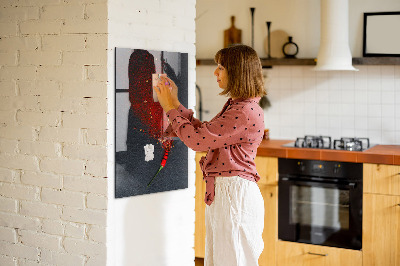 Tableau magnétique déco Poudre de paprika