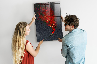 Tableau magnétique déco Poudre de paprika