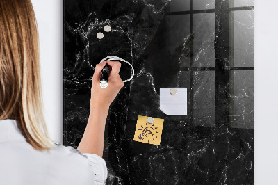 Tableau magnétique effaçable vertical marbre foncé