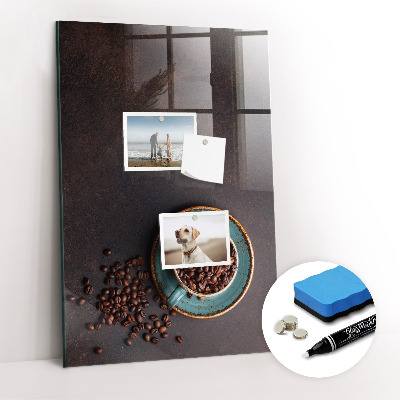 Tableau magnétique déco Café en grains