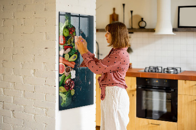 Tableau magnétique déco Table végétalienne