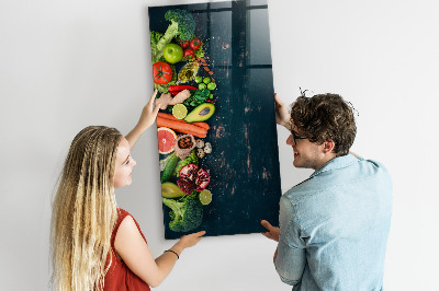 Tableau magnétique déco Table végétalienne