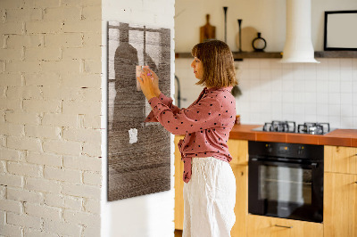 Tableau magnétique déco Bois neuf