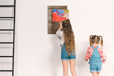 Tableau magnétique déco Bois neuf