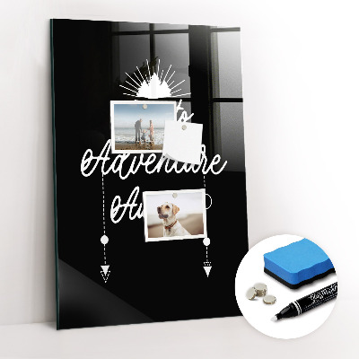 Tableau magnétique effaçable vertical Aventure