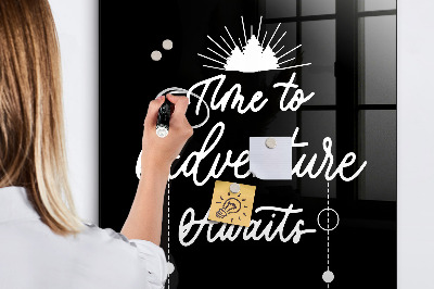 Tableau magnétique effaçable vertical Aventure