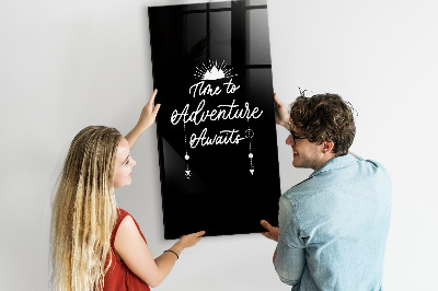 Tableau magnétique effaçable vertical Aventure