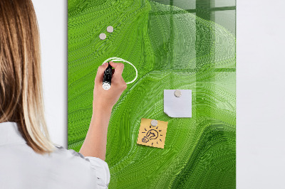 Tableau magnétique effaçable vertical Ondes abstraites