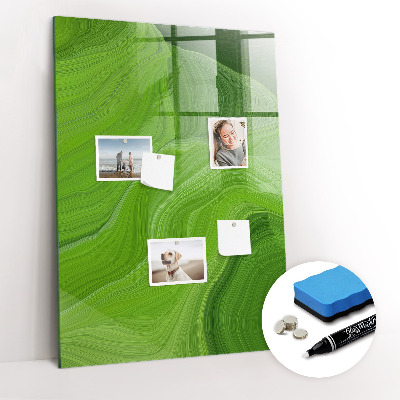 Tableau magnétique effaçable vertical Ondes abstraites