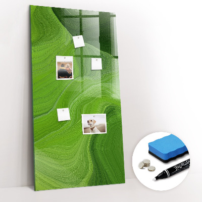 Tableau magnétique effaçable vertical Ondes abstraites