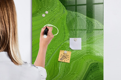 Tableau magnétique effaçable vertical Ondes abstraites