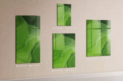 Tableau magnétique effaçable vertical Ondes abstraites