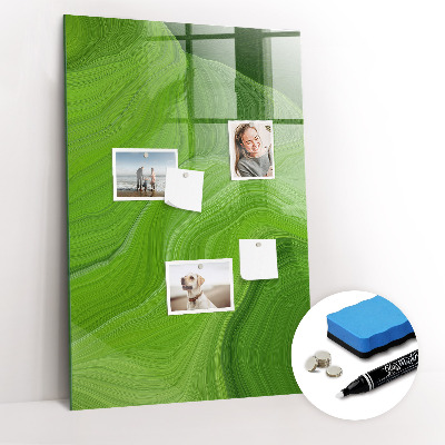 Tableau magnétique effaçable vertical Ondes abstraites