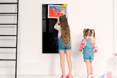 Tableau magnétique effaçable vertical Poudre colorée