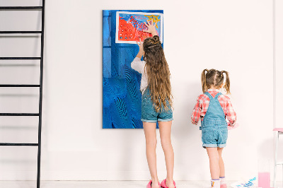 Tableau magnétique effaçable vertical Plume d'oiseau