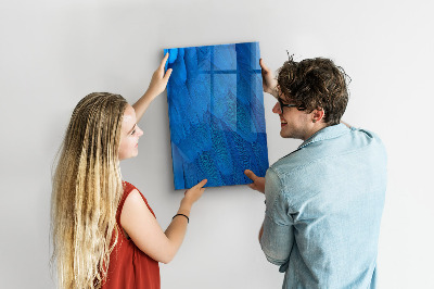 Tableau magnétique effaçable vertical Plume d'oiseau