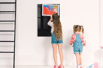 Tableau magnétique effaçable vertical Toile unicolore