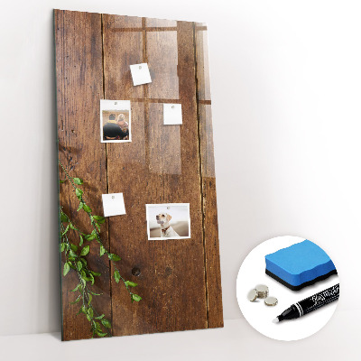 Tableau magnétique déco Bois rustique