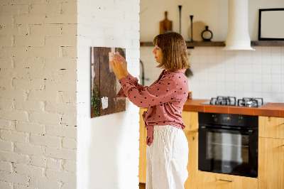 Tableau magnétique déco Bois rustique