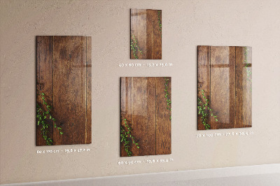 Tableau magnétique déco Bois rustique