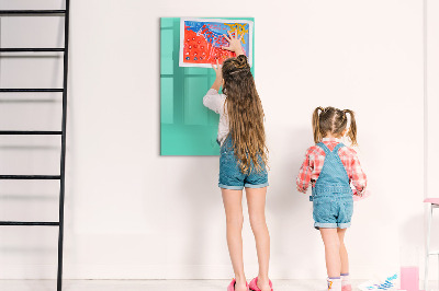 Tableau magnétique décoratif Turquoise