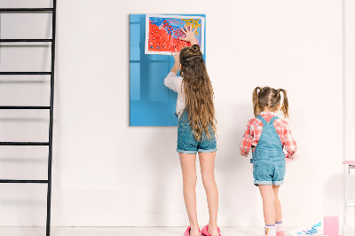 Tableau aimanté mural Bleu