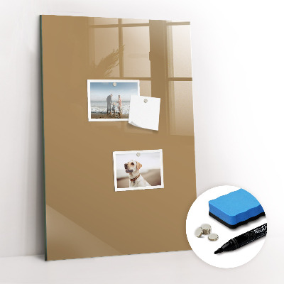 Tableau magnétique effaçable Couleur beige foncé