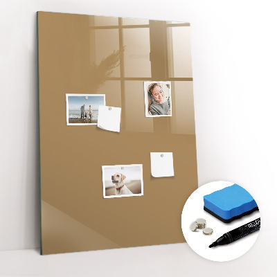 Tableau magnétique effaçable Couleur beige foncé