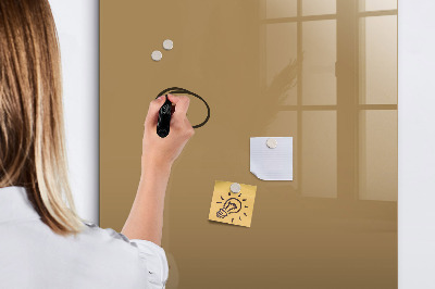 Tableau magnétique effaçable Couleur beige foncé