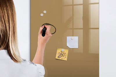 Tableau magnétique effaçable Couleur beige foncé