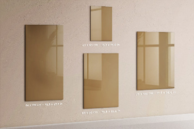 Tableau magnétique effaçable Couleur beige foncé