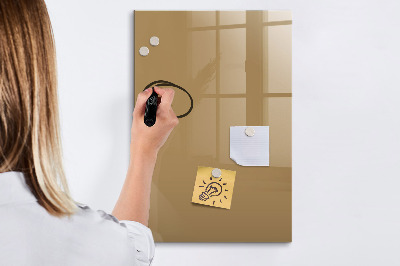 Tableau magnétique effaçable Couleur beige foncé