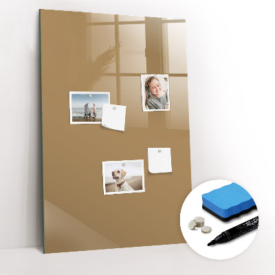 Tableau magnétique effaçable Couleur beige foncé