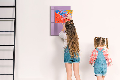 Tableau magnétique décoratif Couleur lilas