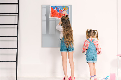 Tableau aimanté mural Couleur gris clair