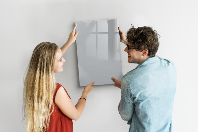 Tableau aimanté mural Couleur gris clair